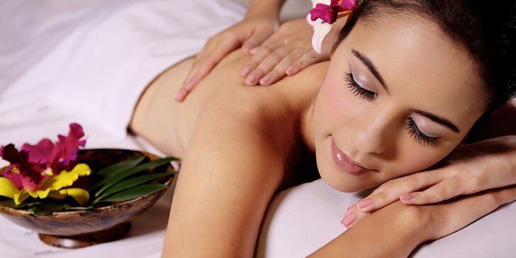90minutová relaxační aroma masáž celého těla