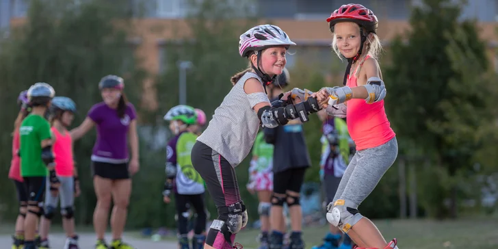 10týdenní kurzy inline bruslení pro děti i dospělé po celé Praze