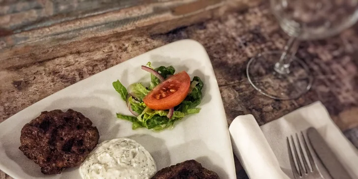3chodové řecké menu pro 2: biftekakia, kotupolo gyros i limetkový sorbet