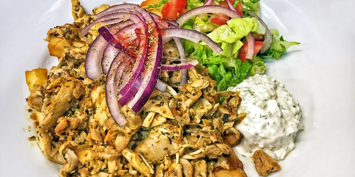 3chodové řecké menu pro 2: biftekakia, kotupolo gyros i limetkový sorbet