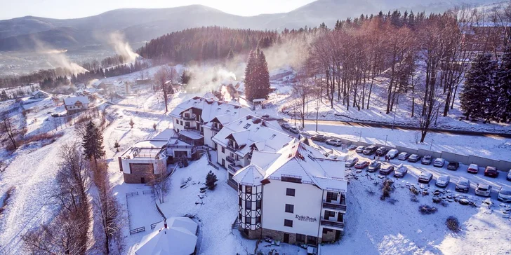 Božská relaxace s neomezeným wellness pod nejvyššími vrcholky Krkonoš