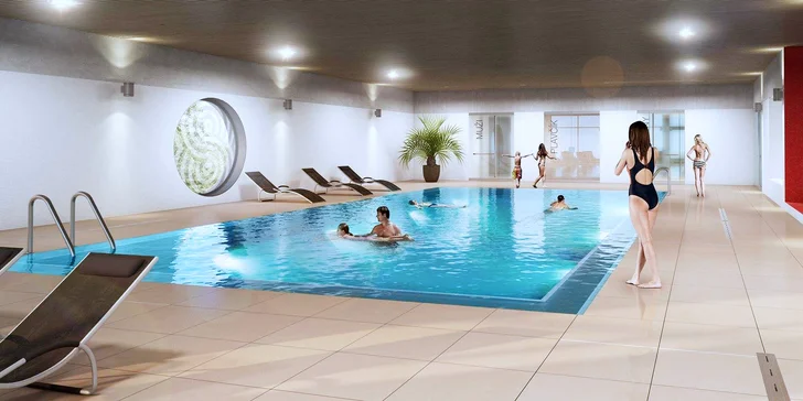 Večerní relaxace: 2 hod. v moderním wellness a čokoládový fondant s kávou pro dva