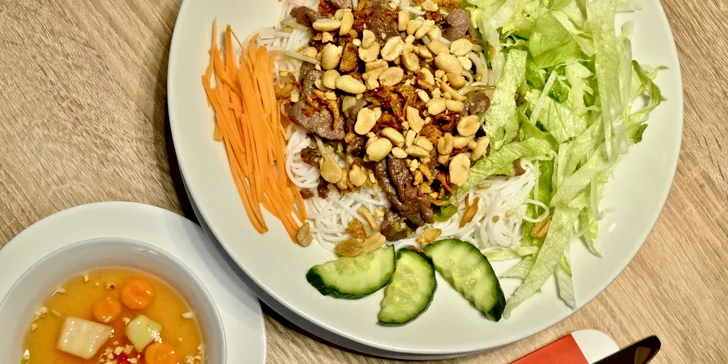 Vietnamské Phở, Bún bò Nam Bộ nebo Bún chả pro 1 nebo 2 osoby