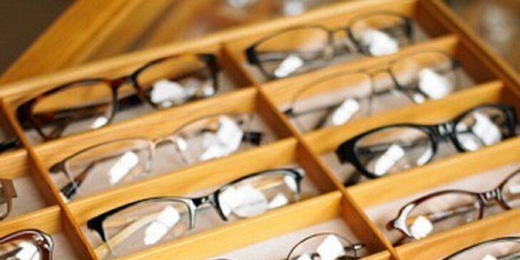 150 Kč za kupon na zhotovení dioptrických brýlí v hodnotě 500 Kč