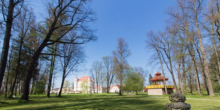 Jedinečný wellness pobyt na zámku Wojanów na polské straně Krkonoš
