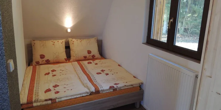 Skvělá dovolená v chatě u Lipna: ubytování v apartmánu pro 4 nebo 5 osob