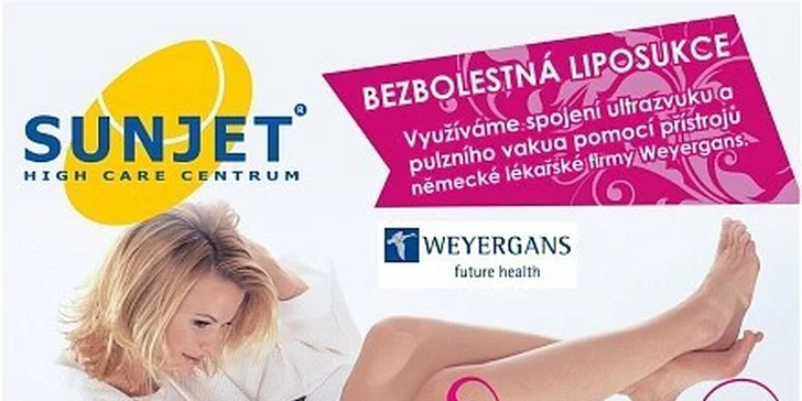 1249 Kč za bezbolestnou liposukci v původní hodnotě 2500 Kč