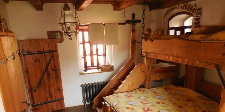 Stylový středověký domek v centru Českého Krumlova pro dva i rodinu