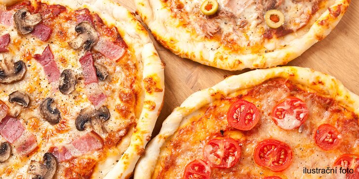 Vyberte si podle chuti: jedna nebo dvě lahodné pizzy podle výběru