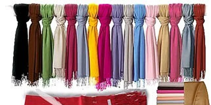 169 Kč za módní hit šál Pashmina pro dámy i pány v hodnotě 390 Kč
