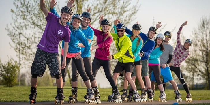 10týdenní kurzy inline bruslení pro děti i dospělé po celé Praze