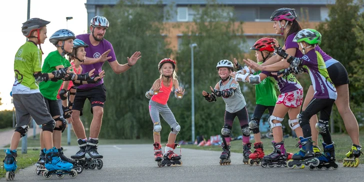 10týdenní kurzy inline bruslení pro děti i dospělé po celé Praze