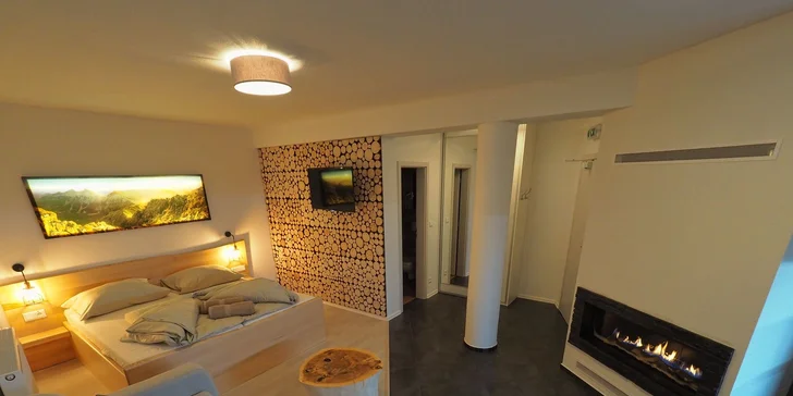 Pobyt v apartmánu nebo studiu v NP Nízké Tatry: kuchyňka, infrasauna a gril