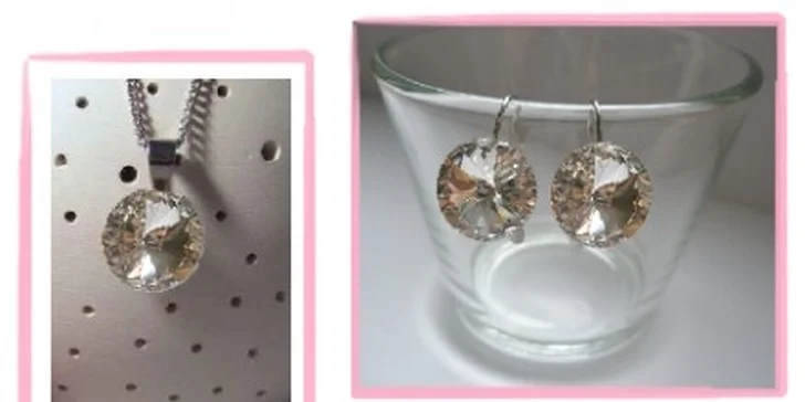 399 Kč za luxusní set Swarovski, chirurgická ocel v původní hodnotě 839 Kč
