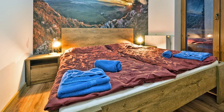 Pobyt v apartmánu nebo studiu v NP Nízké Tatry: kuchyňka, infrasauna, gril i slevy