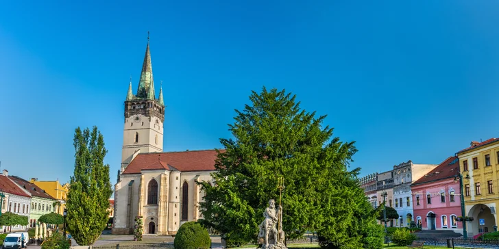 Romantika v centru Prešova: 4* hotel se snídaní