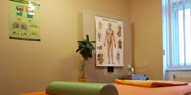 Manuální lymfatická masáž obličeje nebo vybrané části těla