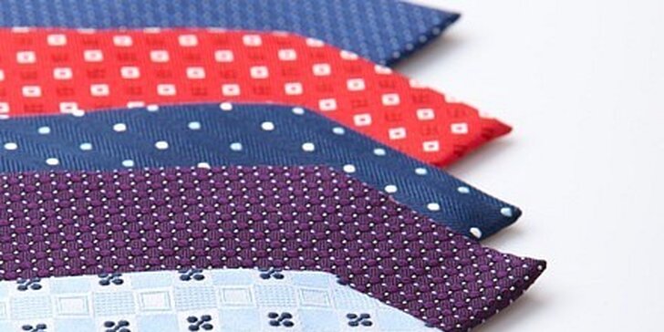 330 Kč za kravatu značky SmartMen z pravého hedvábí v hodnotě 450 Kč