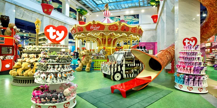 Voucher v hodnotě až 1000 Kč na atrakce v hračkářství Hamleys