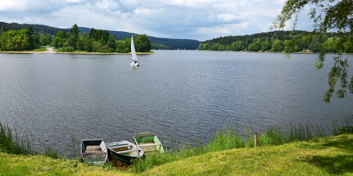 Klid u Lipna: pohodový pobyt u přehrady bez davů na 3–4 dny s polopenzí