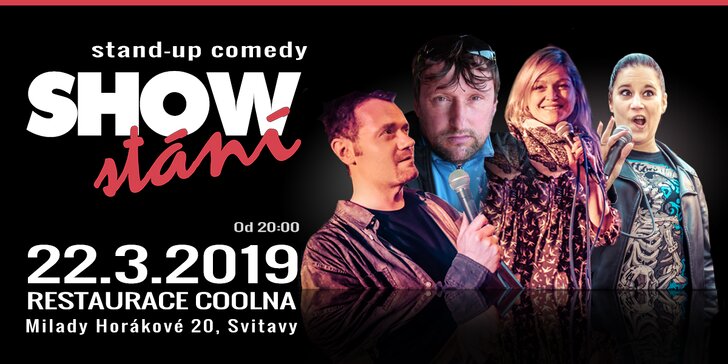 Zasmějte se: vstupenka na stand up comedy show Stání v Coolna Club Svitavy