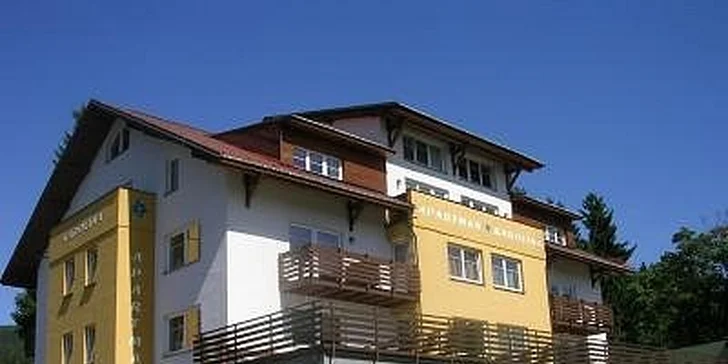 2800 Kč za pronájem apartmánu pro 4 osoby na týden v hodnotě 5600 Kč