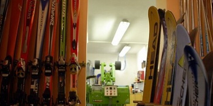 165 Kč za malý sevis lyží ve Ski Servisu pod Ještědem v hodnotě 250 Kč