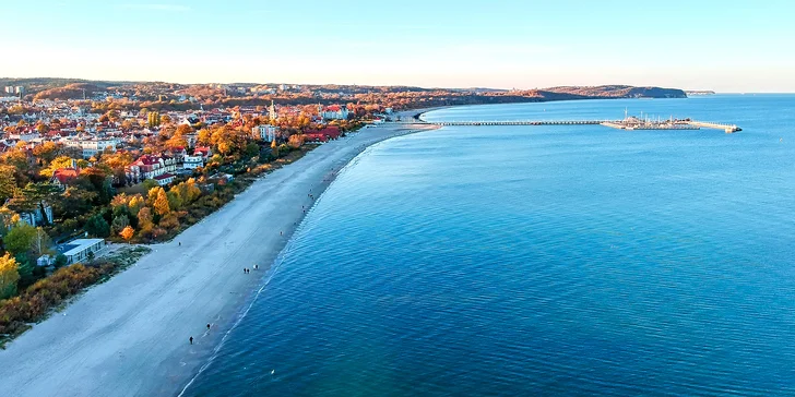 Aqua House u pláže v Sopotech: možnost snídaně, super zázemí pro rodiny a aquapark hned vedle