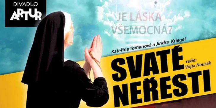 Vstupenka na divadelní komedii Svaté neřesti