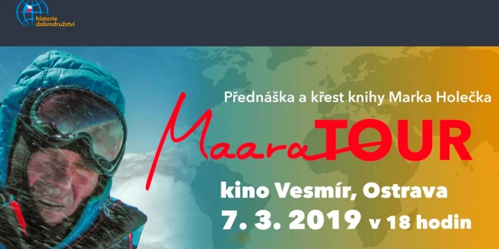 Vstupenka na přednášku horolezce a cestovatele Marka Holečka
