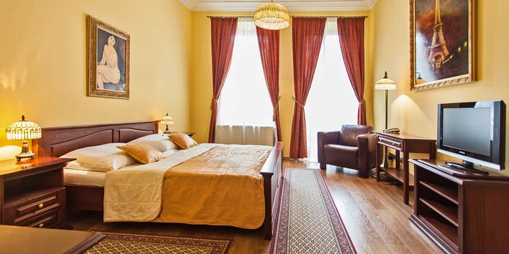 Romantika v centru Prešova: 4* hotel se snídaní