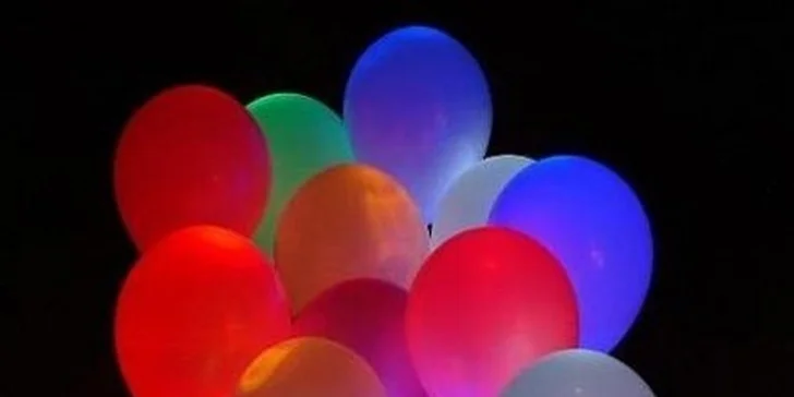 149 Kč za 10 ks svítících nafukovacích party balónků v hodnotě 299 Kč