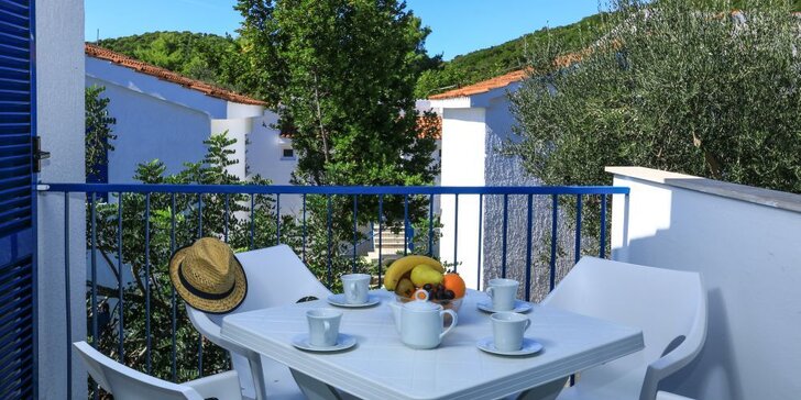 Odpočinek na Korčule: apartmány s balkonem, polopenze a venkovní bazén