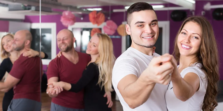 Lekce tance pro začátečníky: salsa, bachata nebo zouk pro 1–3 páry