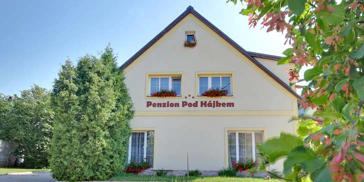 Aktivní pobyt v penzionu s biofarmou až pro 7 osob: snídaně nebo polopenze, venkovní bazén i hovězí speciality