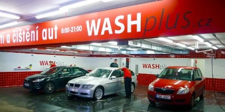 199 Kč za otevřený voucher v hodnotě 500 Kč do automyček WASHplus. Ruční mytí vozu, ošetření interiéru a další služby se slevou 60 %.