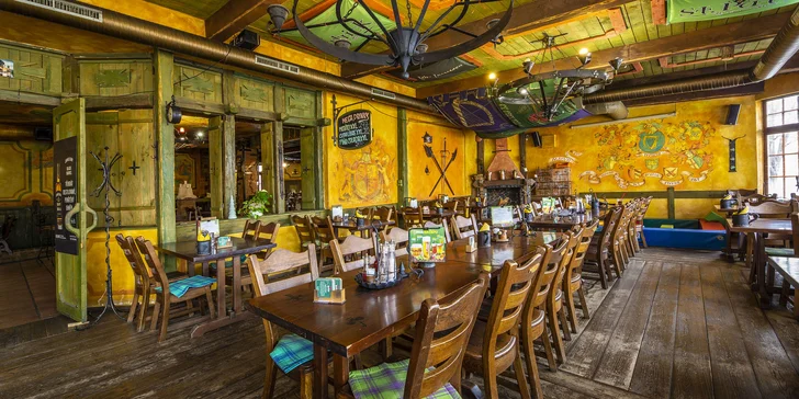 Masové prkno v irské restauraci pro 2 osoby: žebra, hovězí steak, křídla i krevety