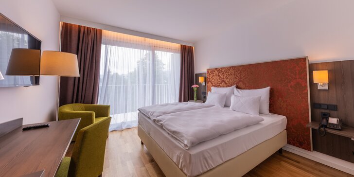 4* zámecký hotel v rakouském lázeňském Badenu s neomezeným wellness