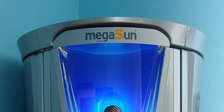 149 Kč za 20 minut opalování ve vertikálním turbo soláriu megaSun T200