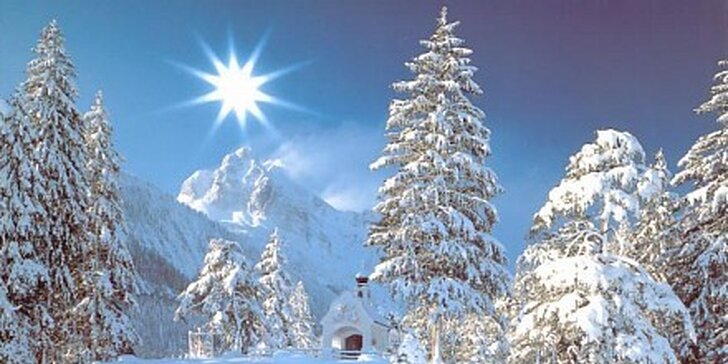 4750 Kč za romantické Vánoce v Alpách, termín 23.-25.12. v hodnotě 9500 Kč