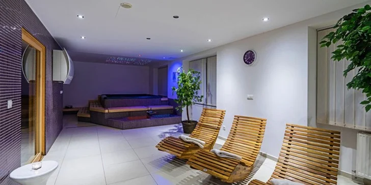 V ubytování je za příplatek možné využít i wellness.