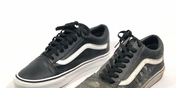 Jako nové: profesionální čištění povrchu bot, podrážek i hloubkové čištění
