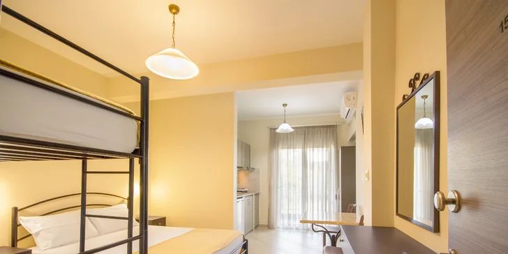 Vyrazte letos k moři na Chalkidiki: 7–19 nocí, studio s kuchyňkou, doprava
