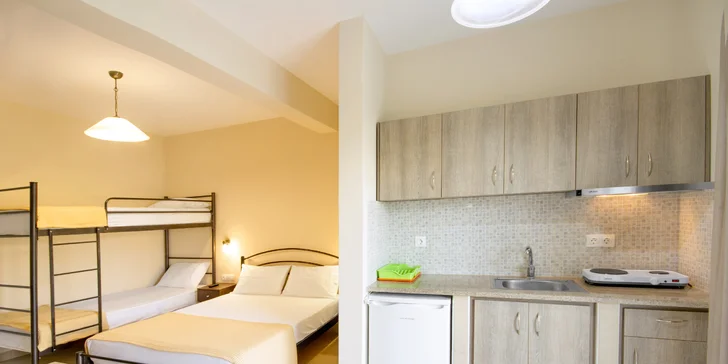 Vyrazte letos k moři na Chalkidiki: 7–19 nocí, studio s kuchyňkou, doprava
