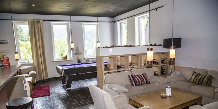 Dovolená v Harrachově: moderní hotel, relax, polopenze a spousta výletů