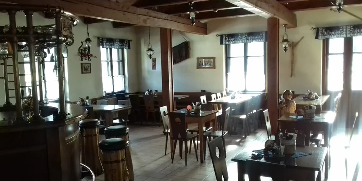 Valašská večeře s haluškami či kachním stehnem: 2 nebo 3 chody pro dva