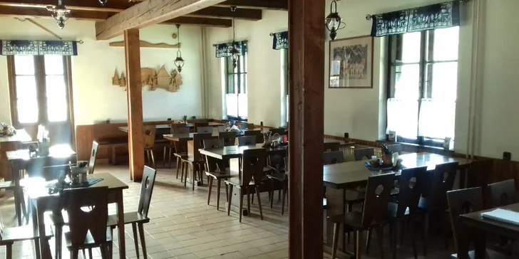 Valašská večeře s haluškami či kachním stehnem: 2 nebo 3 chody pro dva