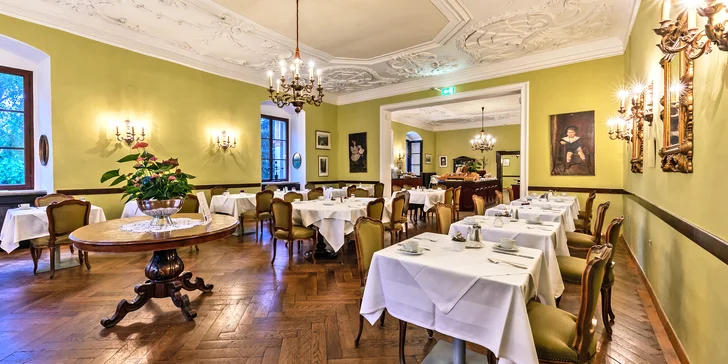 4* zámecký hotel v rakouském lázeňském Badenu s neomezeným wellness