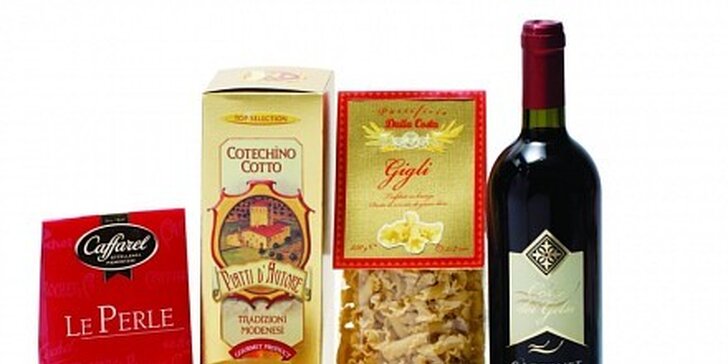 497 Kč za koš Casseta Gourmet, s výběrem tradičních italských specialit