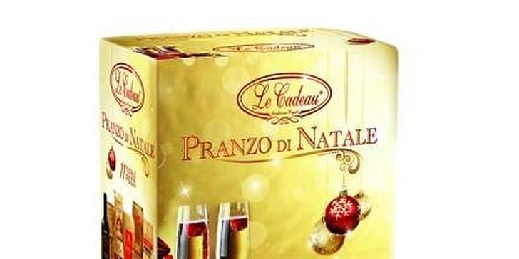 359 Kč za dárkový koš Pranzo di Natale s výběrem Italských delikates